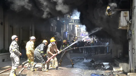 massive fire broke