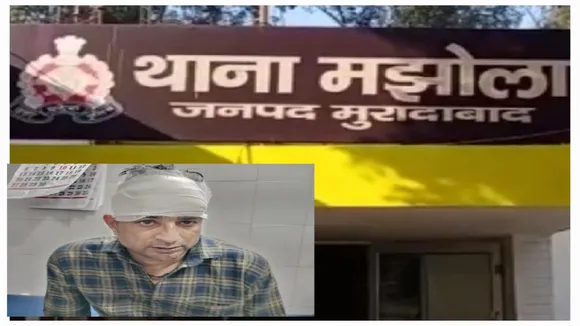 फोटो: मझोला थाना व अस्पताल में भर्ती घायल