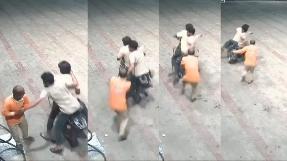 अमरोहा में पेट्रोल पंप से नकदी लूटकर भाग रहे लुटेरे