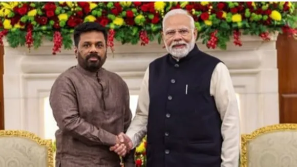 प्रधानमंत्री मोदी राष्ट्रपति दिसानायके के साथ श्रीलंका में