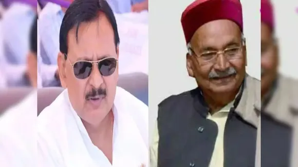 Former MLAs Vinay Shankar Tiwari and Hari Shankar Tiwari