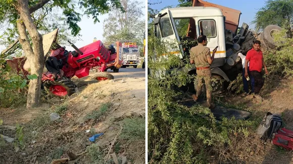कानपुर के घाटमपुर में कमलपुर मोड़ बना एक्सिडेंट प्वाइंट।