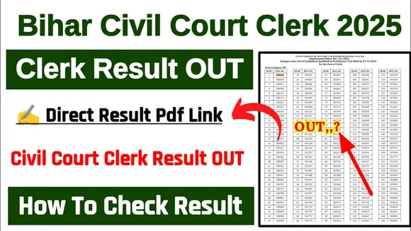 BIHAR CIVIL COURT CLERCK RESULT