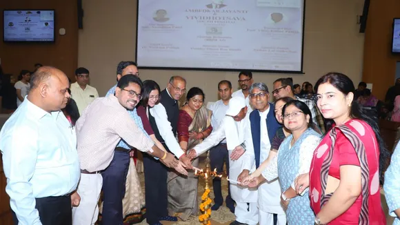 विश्वविद्यालय में बाबा साहब की जयंती से समारोह का शुभारंभ। 