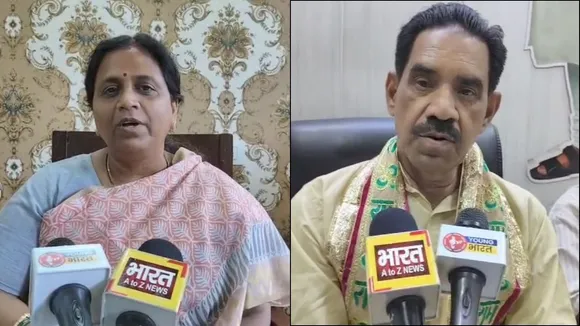 पीएम के दौरे पर बातचीत करते विधायक नीलिमा कटियार और बीजेपी उत्तर के जिलाध्यक्ष अनिल दीक्षित।