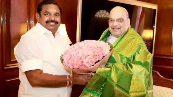 aiadmk, bjp, palaniswami with amit shah