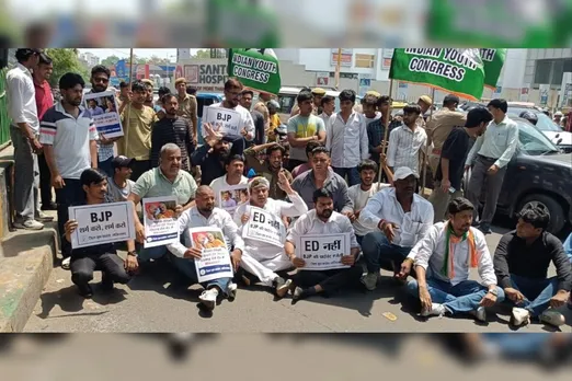 Ghaziabad: ईडी की कार्यवाही के खिलाफ युवा कांग्रेस ने हल्ला बोला