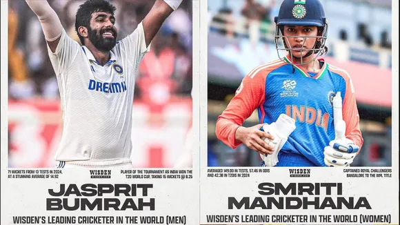 jasprit bumrah and smriti mandhana