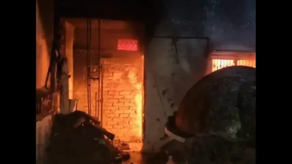Fire in house Gajak trader Krishnanagar
