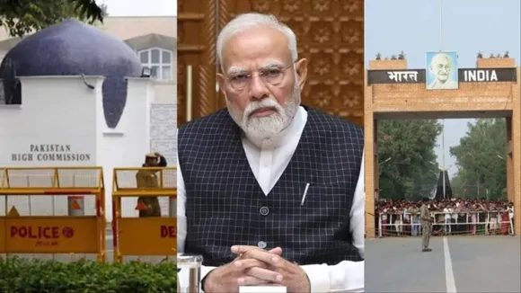 पाकिस्तानी उच्चायोग, प्रधानमंत्री नरेंद्र मोदी सीसीएस बैठक में, अटारी बॉर्डर