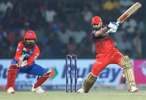 Virat playing cover drive