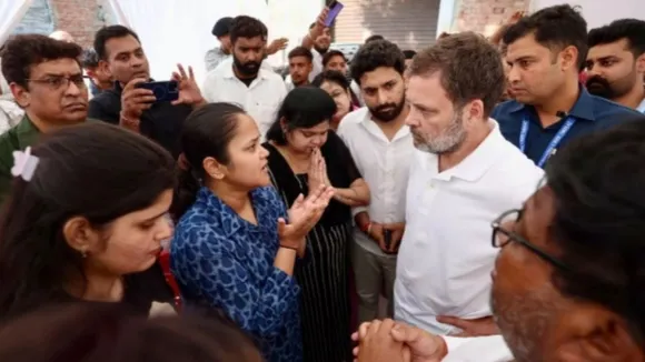कानपुर में कांग्रेस सांसद राहुल गांधी का दौरा।  