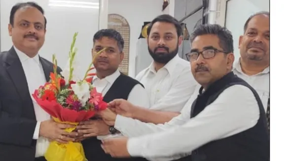 जिला जज का स्वागत