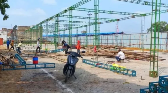 रेलवे स्टेशन निर्माण कार्य