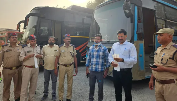 Action against bus opretor