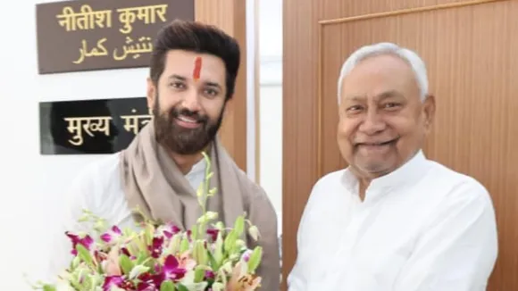 Chirag Paswan meeting Nitish Kumar at CM House