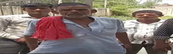 घटना की जानकारी देते परिजन।