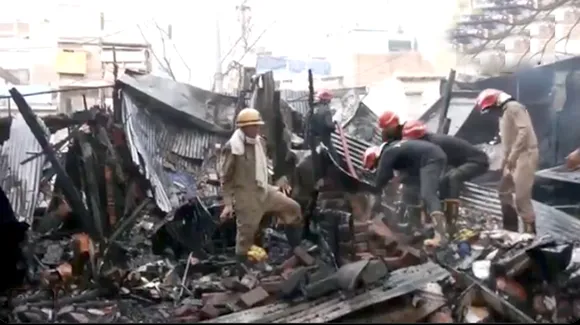 DELHI, KOTLA MARKET FIRE, TODAY