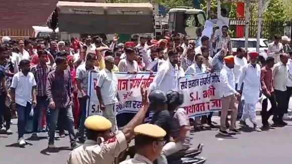 एसआई भर्ती प्रदर्शन