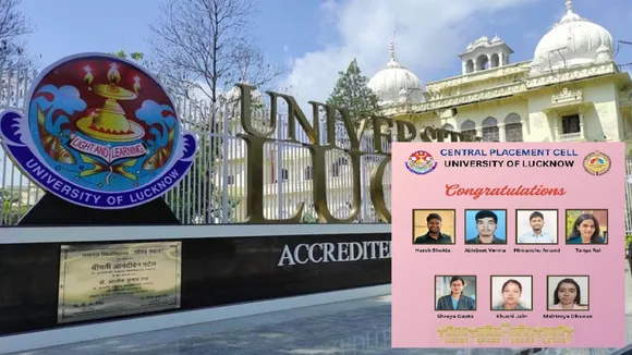 Lucknow University Seven students got campus placement BSIS company