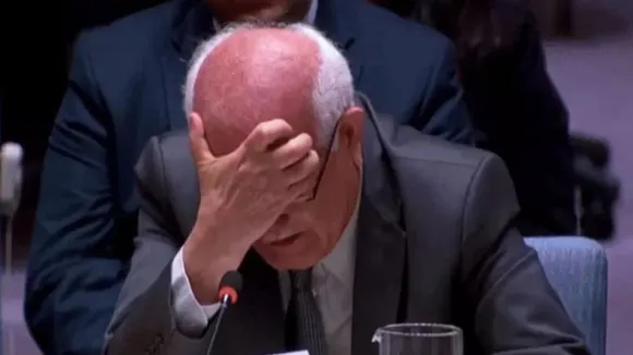 Palestinian ambassador Riyad Mansour burst into tears at the UN