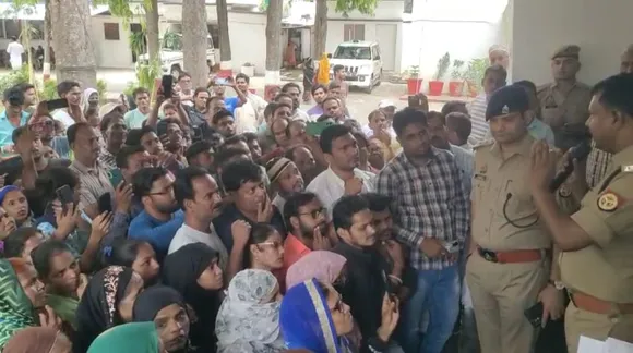 एसएसपी कार्यालय में हंगामा
