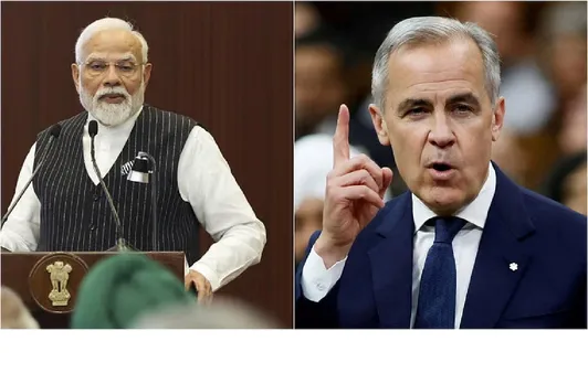 Prime Minister Narendra Modi and Canadian PM Mark Carney