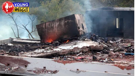 air india plane crash site
