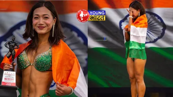 Hilang Yajik won gold and silver in South Asian Bodybuilding Championship