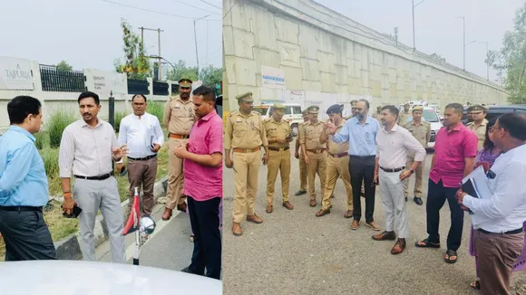 DM Joint Police Commissioner inspected Kisanpath cut