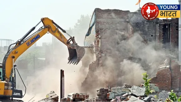 delhi bulldozer action