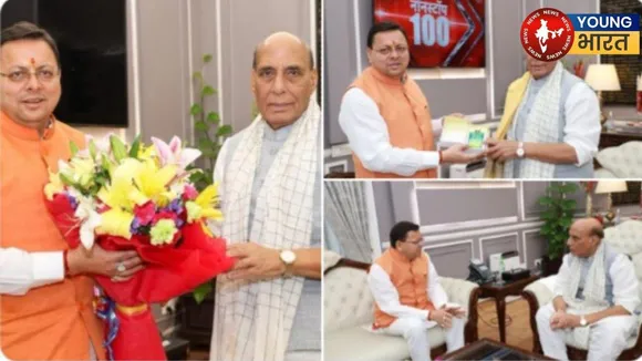 CM Dhami Meets Rajnath Singh