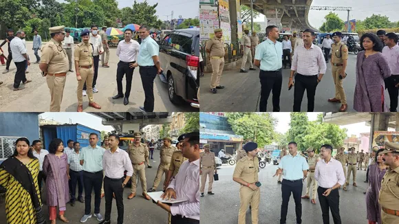 DM Joint Police Commissioner inspected major intersections