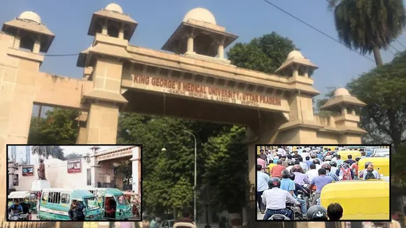 kgmu chauraha daliganj thraha traffic prob solve soon
