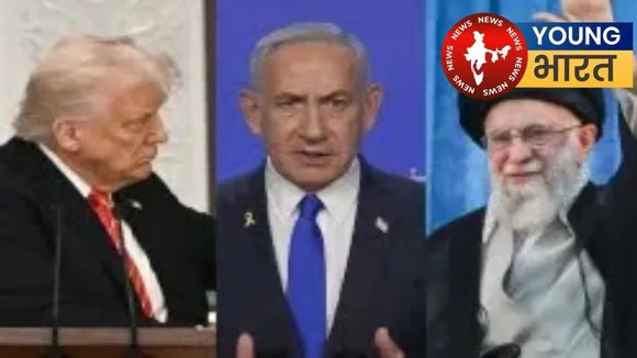 Donald Trump, Benjamin Netanyahu and Ayatollah Ali Khamenei