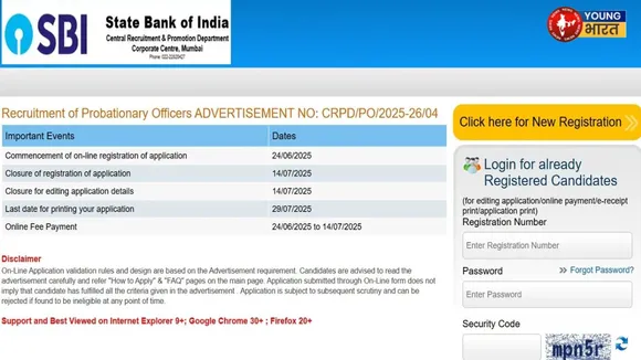 SBI PO vacancy
