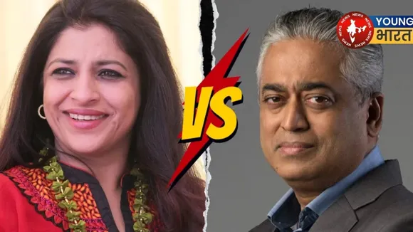 Shazia Ilmi and Rajdeep Sardesai
