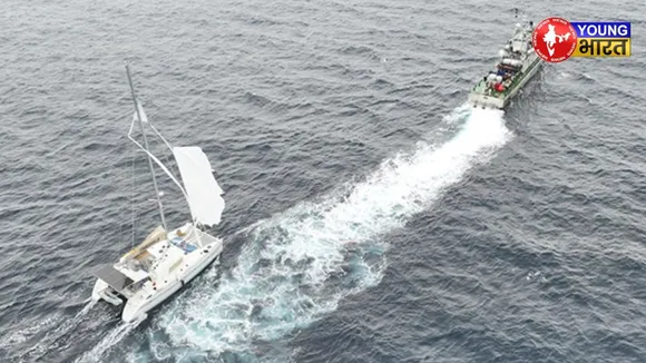 ICG ship Rajveer rescues US sailing vessel with 2 crew members