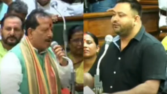 Vijay kumar sinha Tejashwi Yadav bihar vidhan sabha