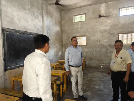 The District Magistrate inspected the examination centres