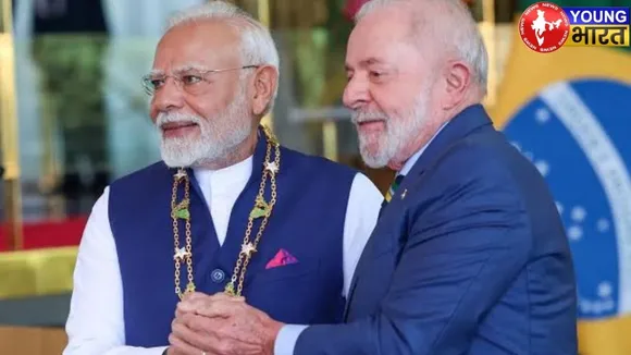 President of Brazil Lula da Silva and PM Modi