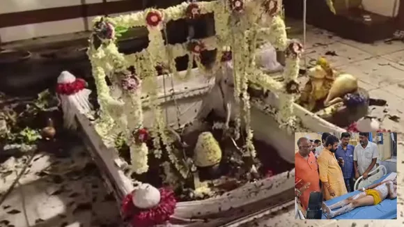 varanasi temple fire