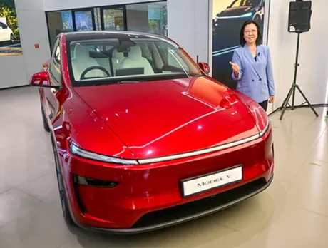 Tesla Delhi showroom