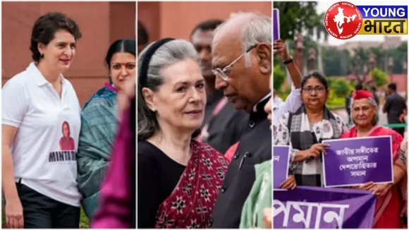 India Block protest in Parliament premises