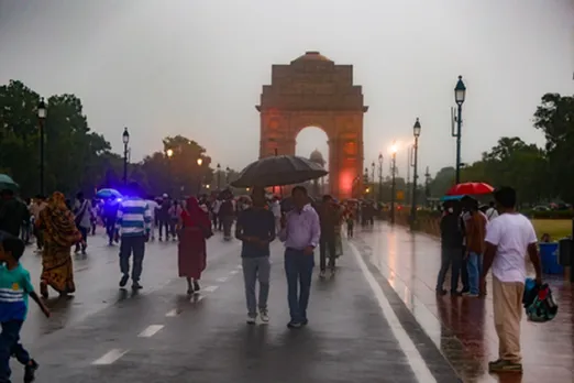 rainy sky in New Delhi