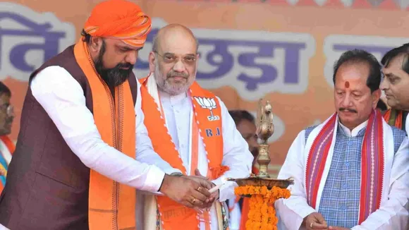 Amit Shah Vijay Sinha Samrat Choudhary BJP Meeting Delhi Bihar Election
