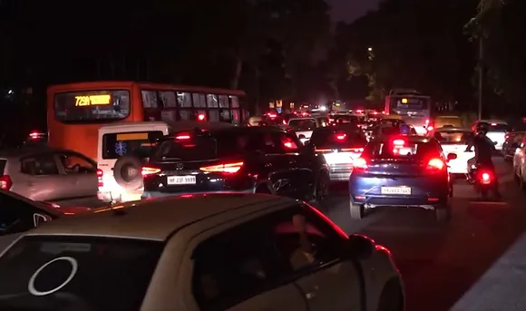 Delhi Traffic on wednesday