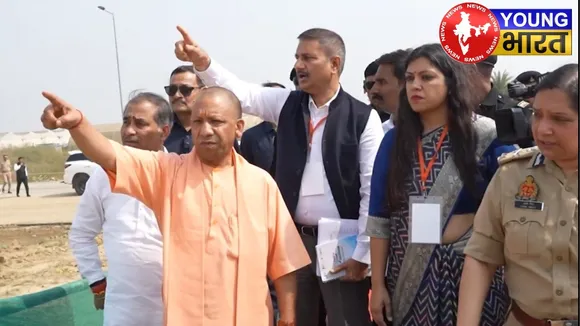 CM yogi at Noida International Airport