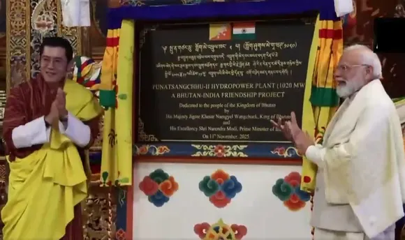Modi inaugurated the Punatsangchhu