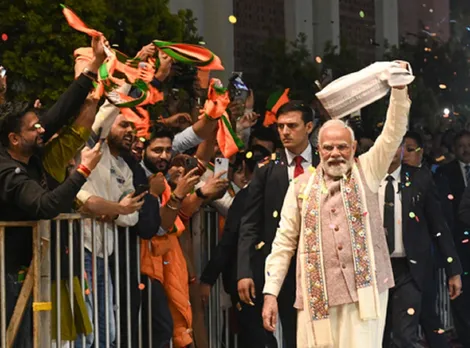 Modi Celebrait Victory